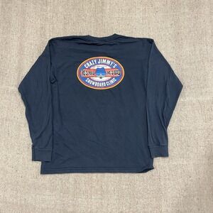 Vintage Crazy Jimmy's Snowboard Shirt mens Large blue 2000s y2k Aeropostale usa